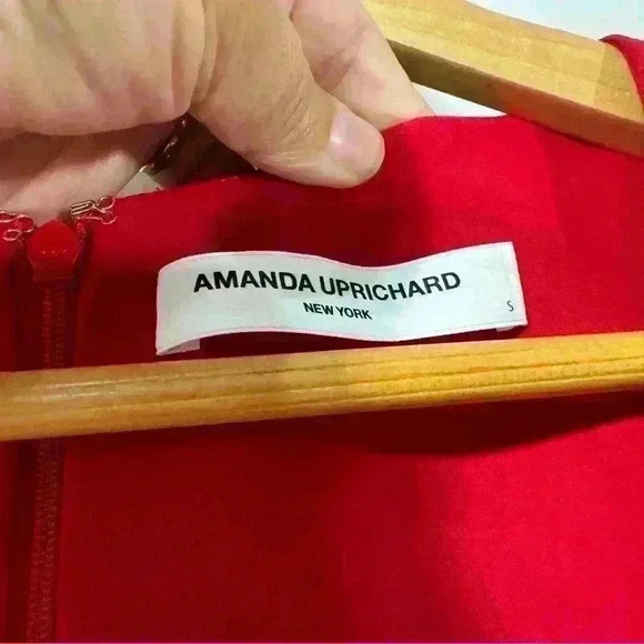 🍓NWT AMANDA UPRICHARD Gail Belted Mini Dress - Picture 10 of 11